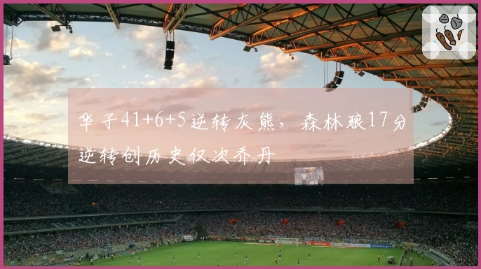 华子41+6+5逆转灰熊，森林狼17分逆转创历史仅次乔丹